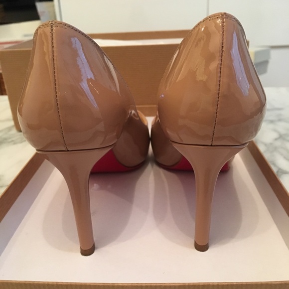 Christian Louboutin No Matter 85 Patent sz5.5 - Picture 3 of 6